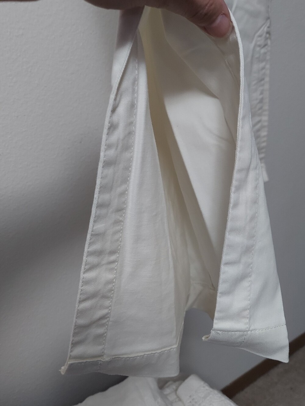 NWT Soft Surroundings Arcadia Wide Leg Pants Ivory Pearl Size Medium - Picture 4 of 11